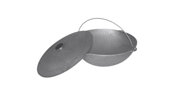 Ceaun fonta tataresc cu capac aluminium 32l - imagine 2