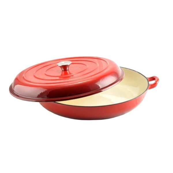 Cratita de fonta emailata cu capac 40 cm - Copy