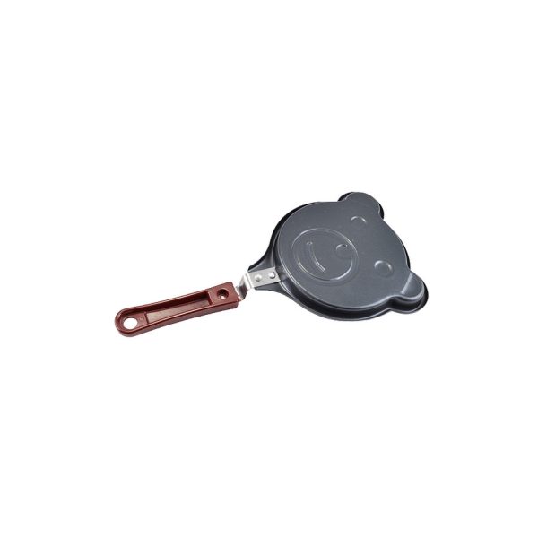 Mini tigaie din metal in forma de ursulet, otel carbon, cu maner din plastic, 27x14cm - imagine 2
