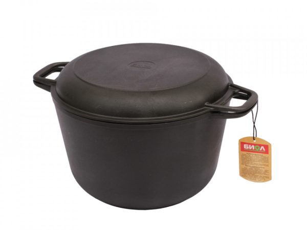 Oala fonta cu capac de  fonta 6l