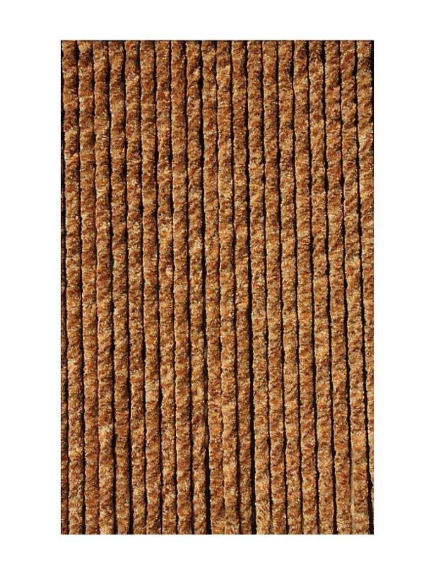 Perdea de muste castaniu-bronz-bej