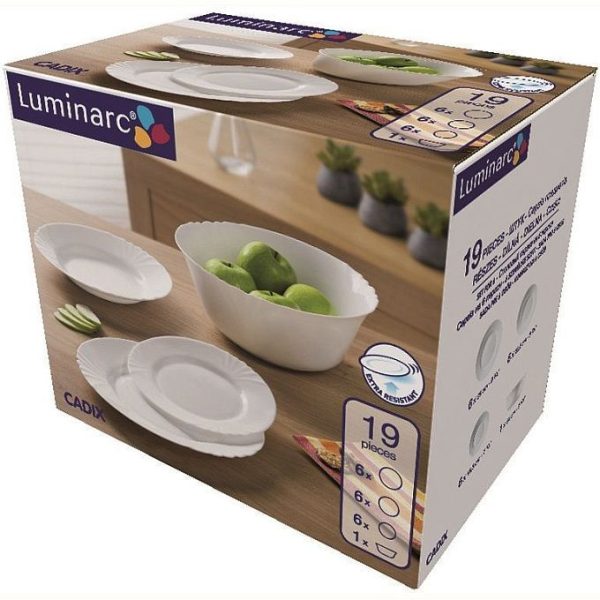 Set serviciu de masa 19 piese Luminarc Cadix