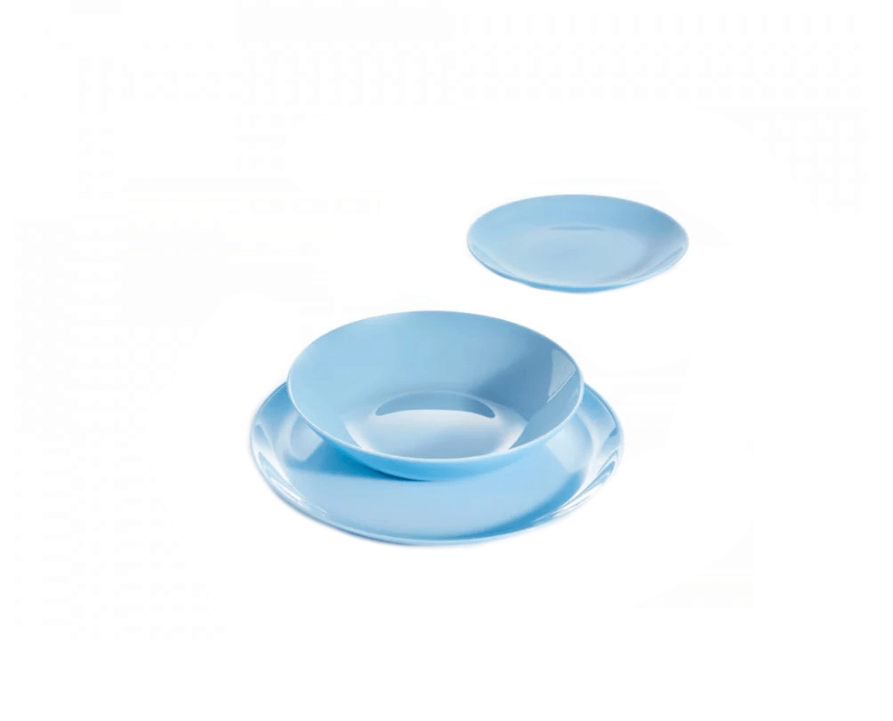 Set serviciu de masa Luminarc Diwali, 19 piese, light blue