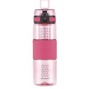 Sticla apa Uzspace Tritan, fara BPA cu capac 700ml roz