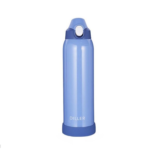 Termos inox cu pereti dubli 1000ml albastru Diller