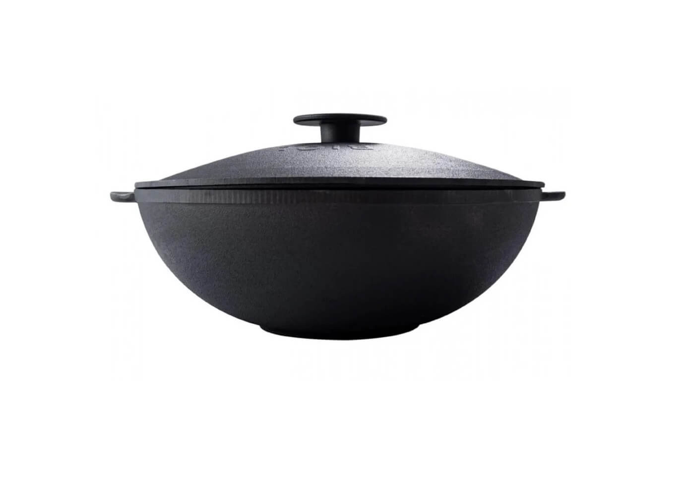 Wok din fonta cu capac fonta 30cm
