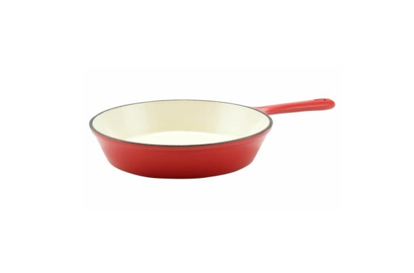 Tigaie fonta emailata 24cm rosu