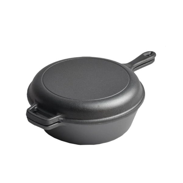 Tigaie din fonta cu capac 27cm - imagine 2