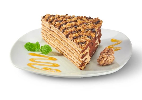 Tort Marlenka clasic cu miere si nuca 800g - imagine 3