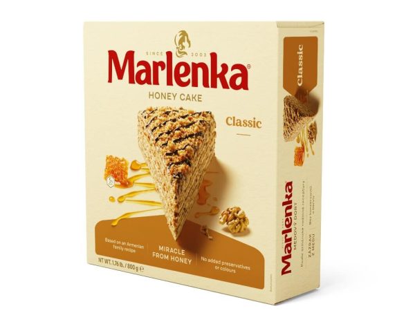 Tort Marlenka clasic cu miere si nuca 800g