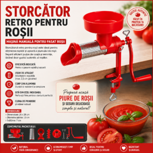 Masina de tocat rosii din aluminiu turnat, plastic tradițională
