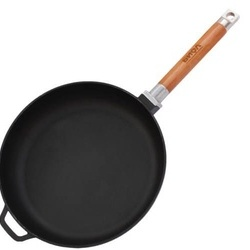 Tigaie fonta maner lemn detasabil 24cm