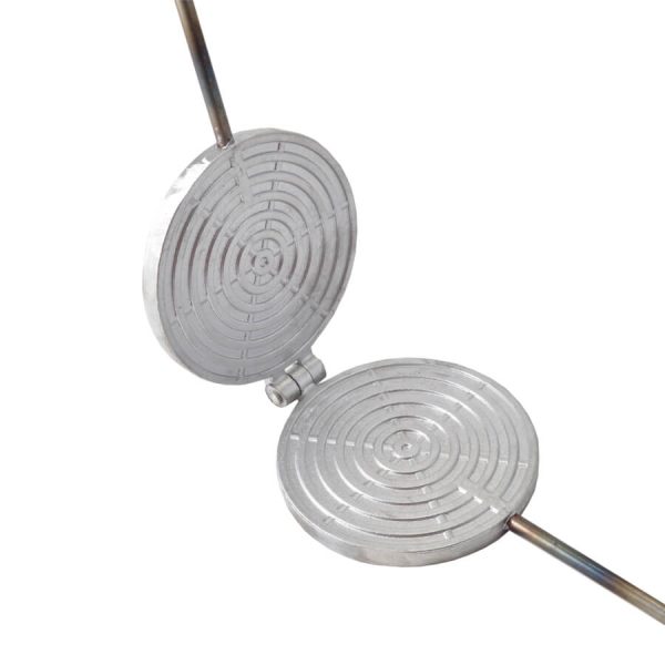 Aparat de saratele gofre rotunde aluminiu - imagine 2
