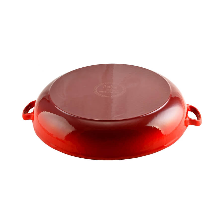 Cratita de fonta emailata cu capac 30cm