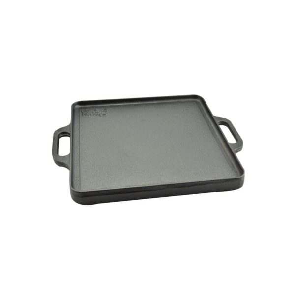 Plita fonta cu manere-2 fete 33*33cm - imagine 2