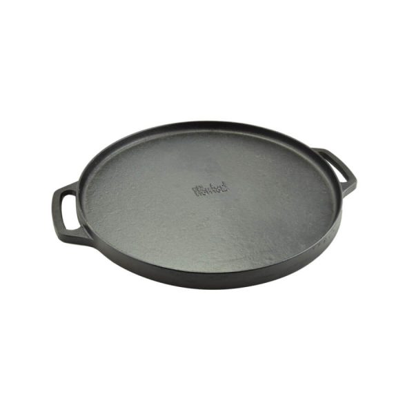 Plita fonta cu manere-2 fete 44.5cm-rotund - imagine 2