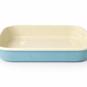 Tavă emailată 50 × 27 cm – albastru deschis