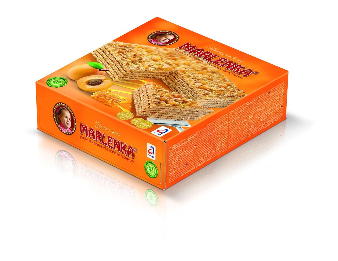 Tort Marlenka cu miere si caise 800g