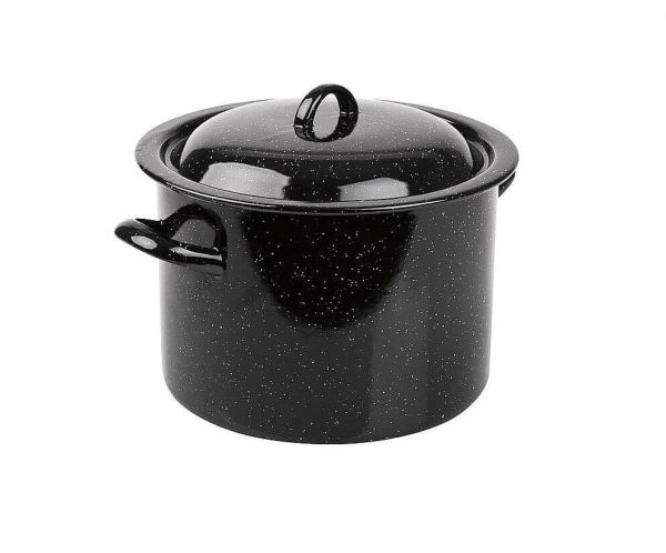 Oala emailata 30l neagra