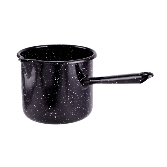 Ibric din metal emailat cu cioc și mâner – 1 litru