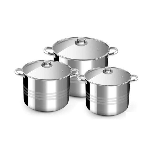 Set  oale inox Perfect Home24/26/28 cm