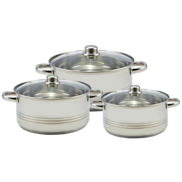 Set cratite inox Perfect Home 20/24/26cm - imagine 2
