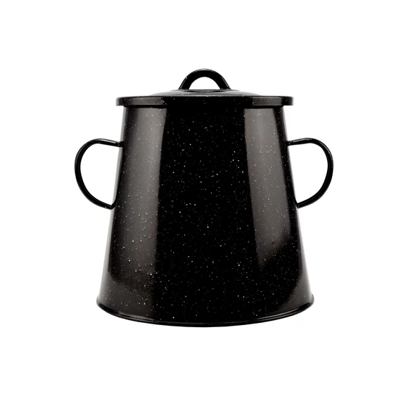 Recipient emailat pentru untură cu capac – 5 litri, negru