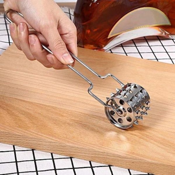Aparat  pentru fragezit carne, din otel inoxidabil, 20,5cm - imagine 5