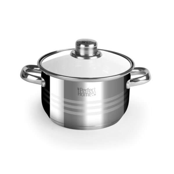 Oala inox si  capac sticla 3l
