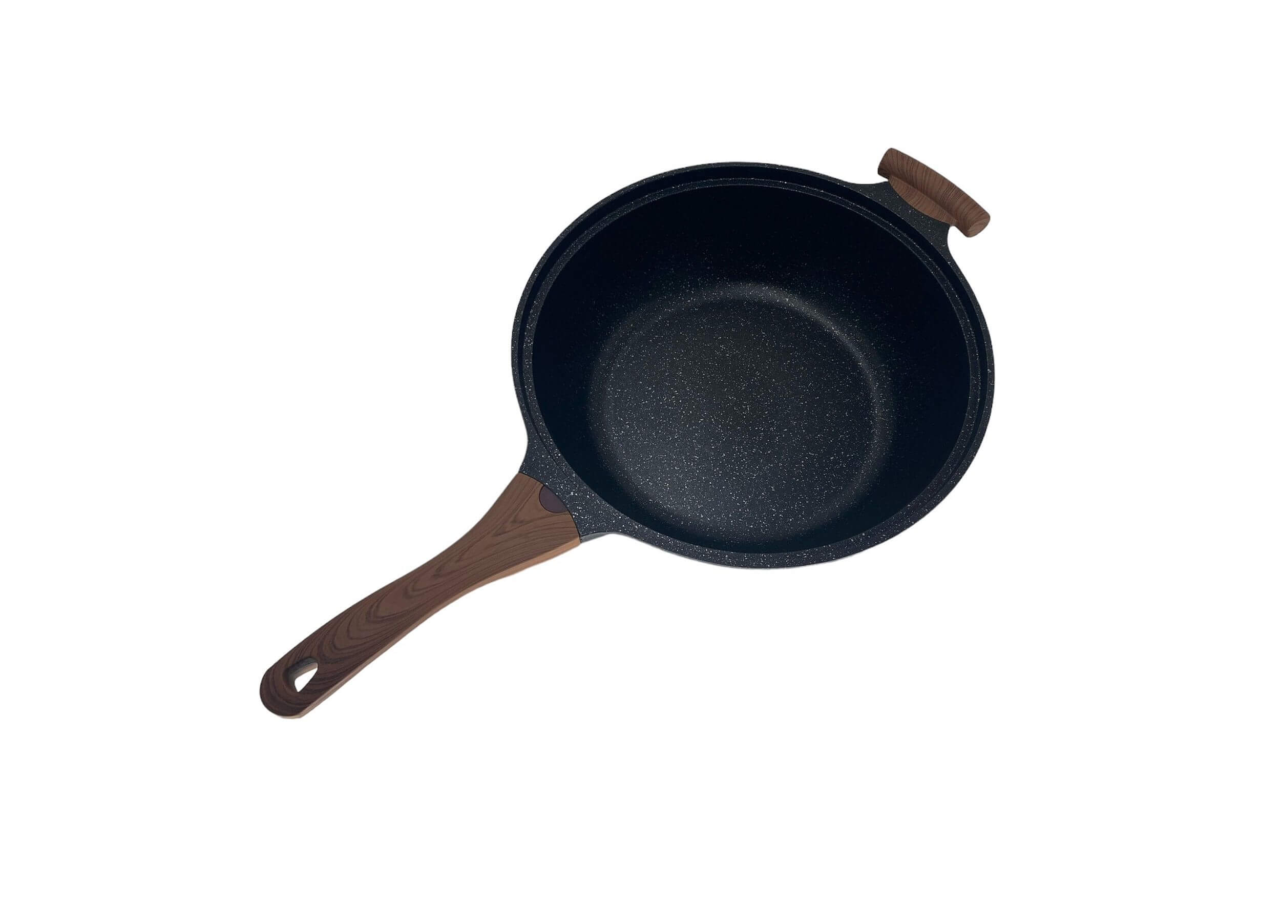 Wok antiaderent cu capac 32cm