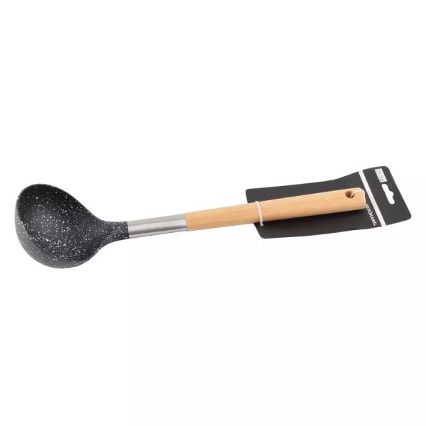 Polonic cu mâner de lemn, Accesoriu de Bucătărie Practic și Elegant Caracteristici produs: