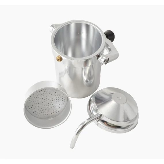 Cafetieră retro tip moka (kotyogós) pentru 4 porții – Aluminiu (gaz/electric/vitroceramic)