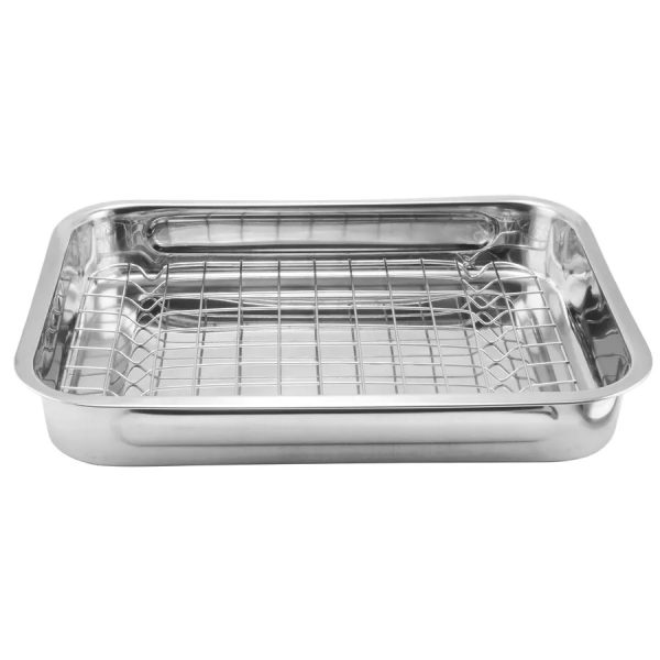 Grătar din Oțel Inoxidabil pentru Tavă 33*22 cm - imagine 2