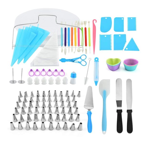 Set de Patiserie cu 110 de Piese și Șabloane pentru Decorarea Torturilor și Prăjiturilor - imagine 3