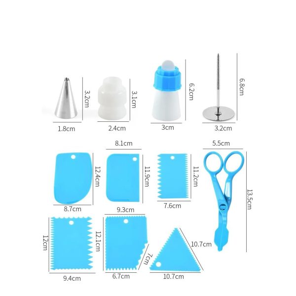 Set de Patiserie cu 66 de Piese și Șabloane pentru Decorarea Torturilor și Prăjiturilor - imagine 4