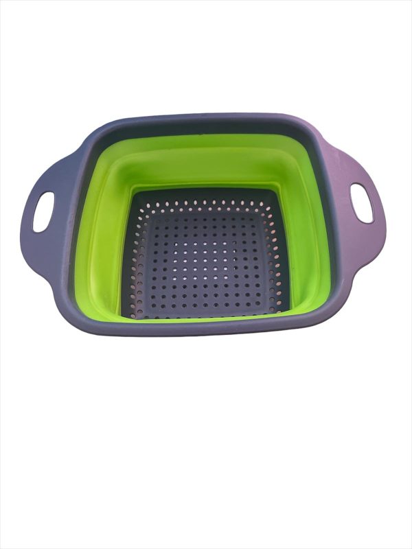 Filtru Pliabil din Silicon  Patrat, Capacitate de 2 Litri