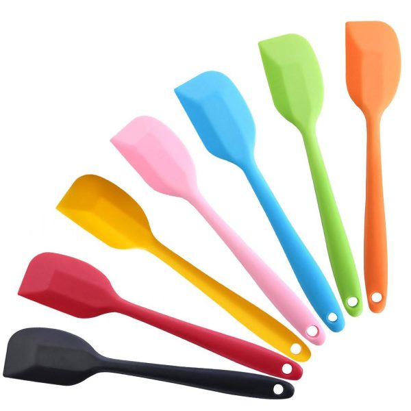 Spatulă de amestec din silicon, 28 cm, colorată - imagine 2