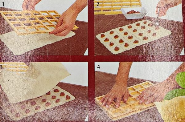 Decupator Multiformat pentru Biscuiți și Prăjituri Sărate  24 Bucăți, Formă Patrată cu Margine Decorativă - imagine 3