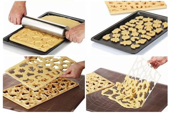Multidecupator pentru Biscuiți și Prăjituri Sărate cu Formă de Potcoava  Set de 24 Bucăți - imagine 2