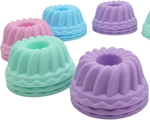 Set Forme de Copt din Silicon mini briose cu tub canelat 12buc