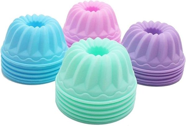 Set Forme de Copt din Silicon mini briose cu tub canelat 12buc - imagine 5