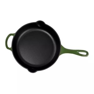 Tigaie din Fontă Emailată cu 2 Toarte  27 cm, Verde