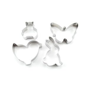 Forme de Decupaj Teme de Paște și Primăvară  Set 4 Bucăți din Oțel Inoxidabil