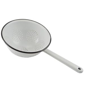 Strecurătoare pentru paste emailat, 22 cm