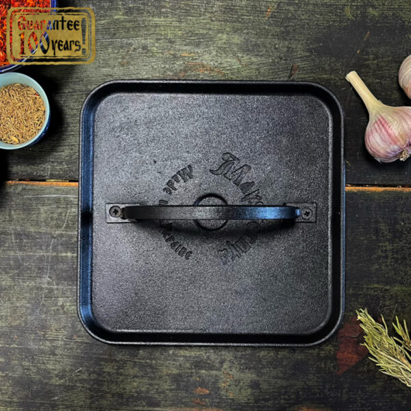 Presă de carne din fontă 21.5x21.5 cm 3.5 kg - imagine 2