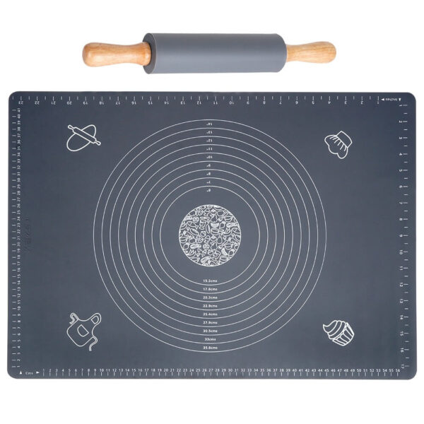 Set silicone pentru frământat și tăvălit aluat - 64×45 cm