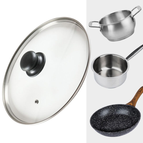 Capac universal din sticlă rezistent la căldură 30cm - imagine 3