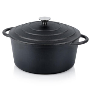 Cratita fonta cu capac 26cm, 5lit