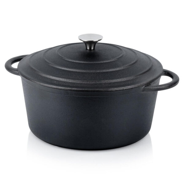 Cratita fonta cu capac 26cm, 5lit