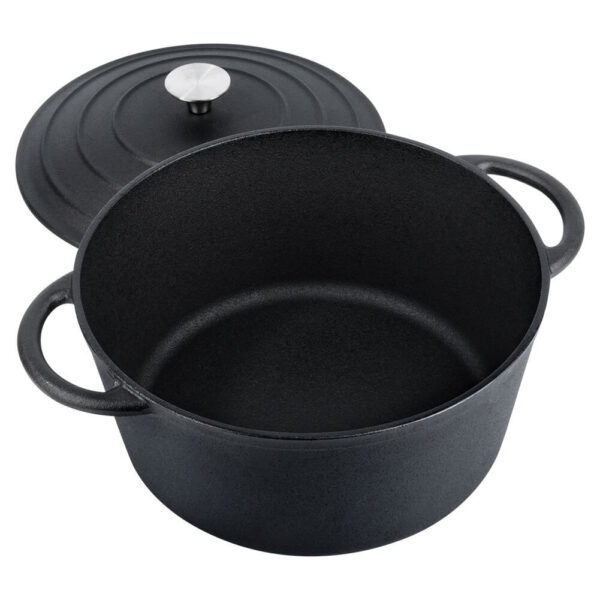 Cratita fonta cu capac 26cm, 5lit - imagine 4